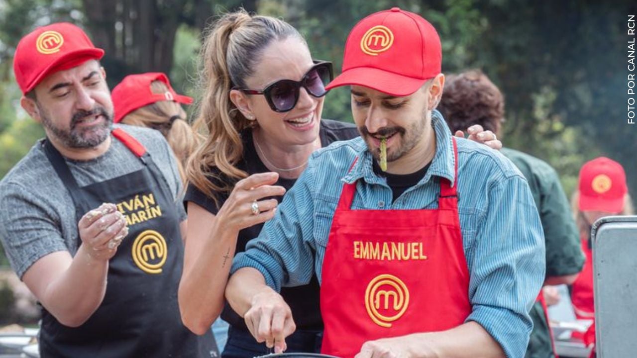 Claudia Bahamón, Iván Marín, y Emmanuel