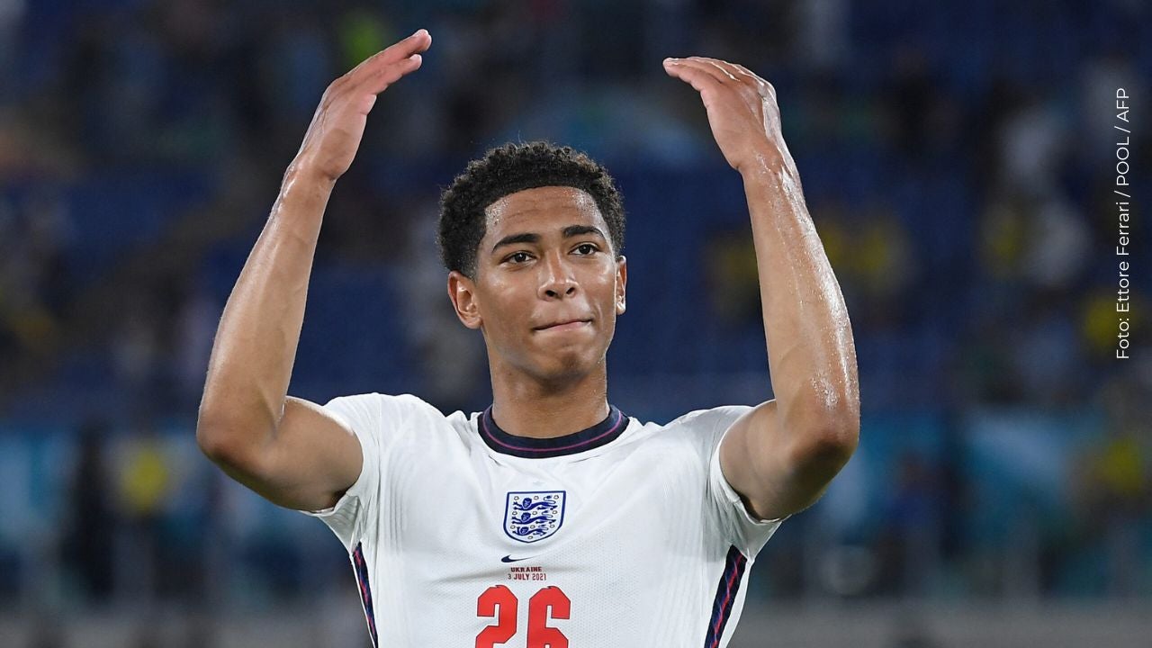 Jude Bellingham celebra la victoria en la UEFA EURO 2020