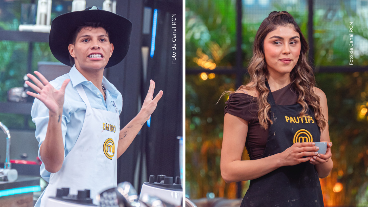 Emiro Navarro y Pautips en MasterChef Celebrity.