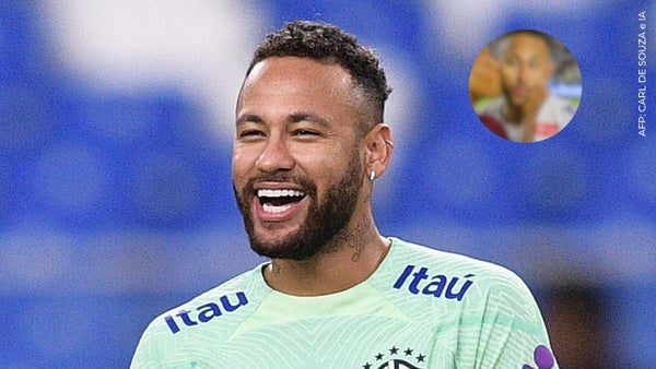 Jugador colombiano sorprendió a Neymar con inesperado beso: así reaccionó el brasileño Jugador colombiano sorprendió a Neymar con inesperado beso: así reaccionó el brasileño