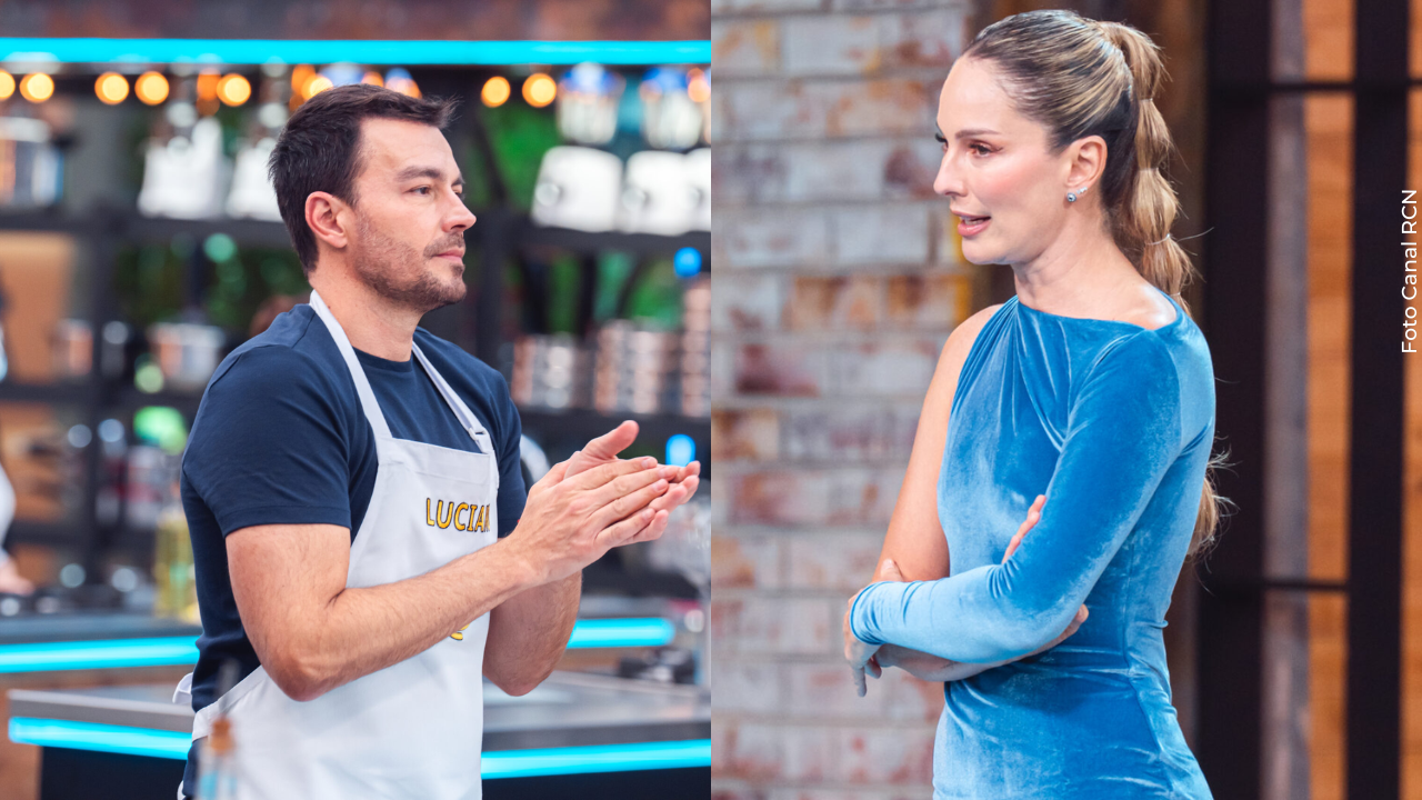 Luciano D'Alessandro chocó accidentalmente a Claudia Bahamón en MasterChef Celebrity