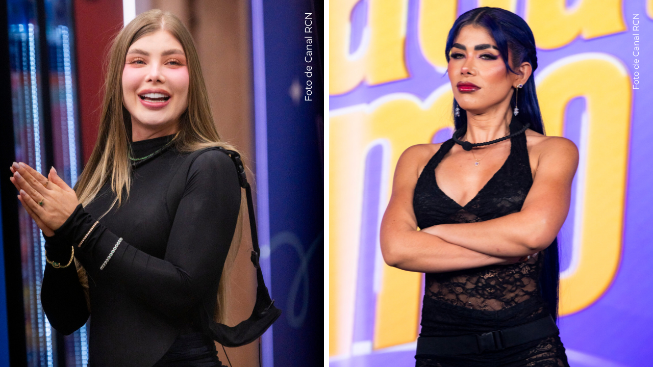Sofía Jaramillo y Alexa Torrex en La casa de los famosos Colombia.