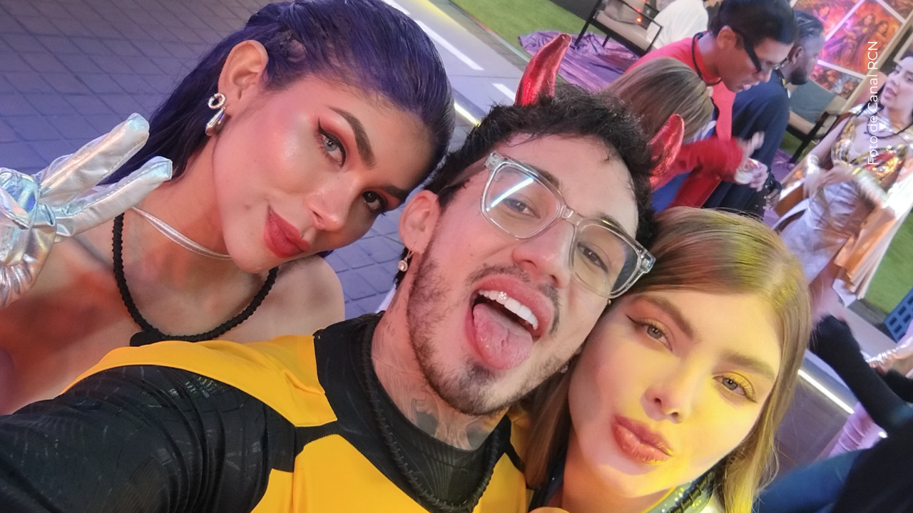 Alexa Torrex, Valentino Lázaro y Sofía Jaramillo en La casa de los famosos Colombia.