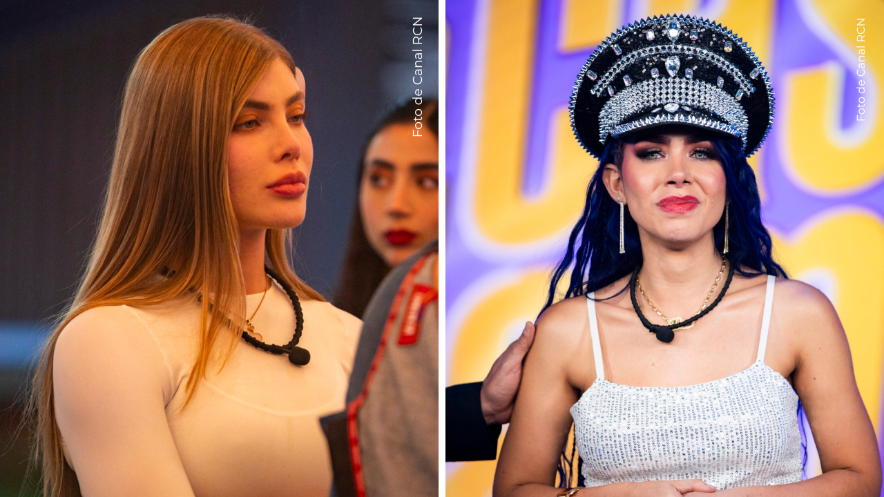 Sofía Jaramillo y Alexa Torrex en La casa de los famosos Colombia.