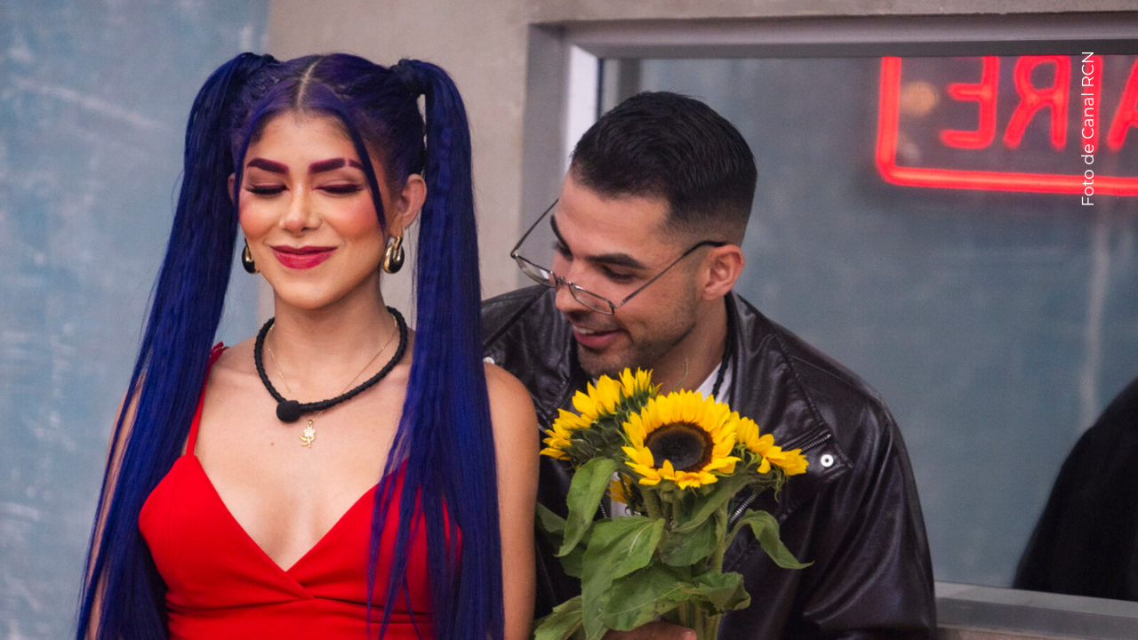 Alexa Torrex y Juan Palau en La casa de los famosos Colombia.