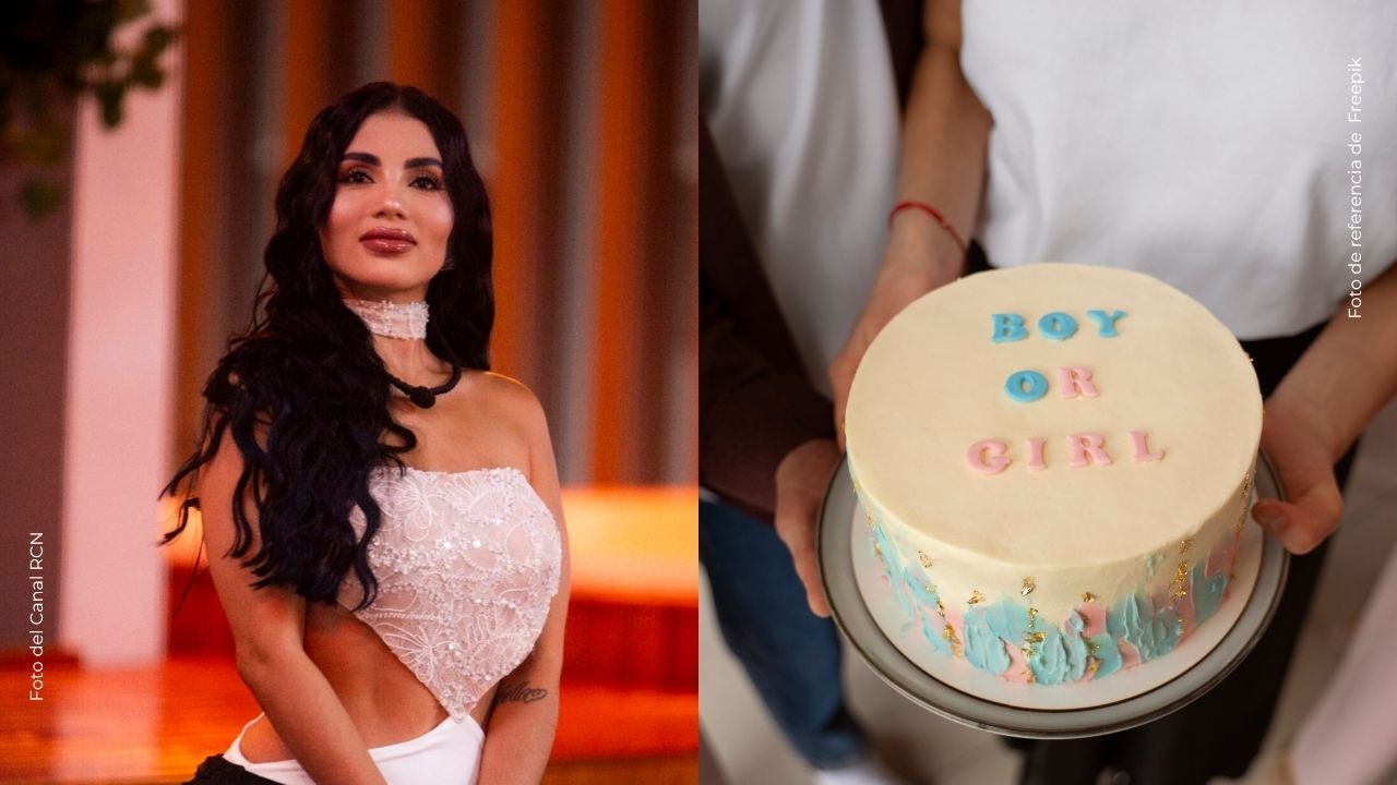 El llamativo pastel que Karina García eligió para la revelación de género de su bebé