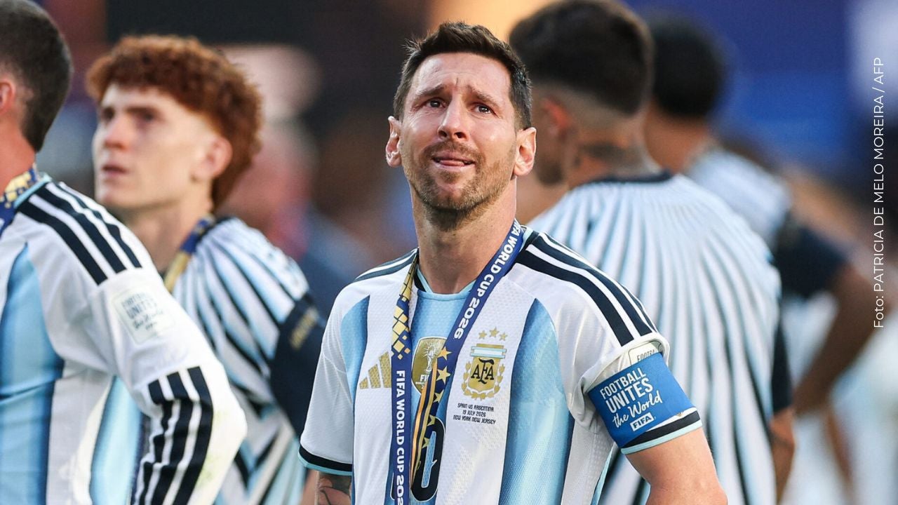 Lionel Messi llora tras perder la final del Mundial 2026