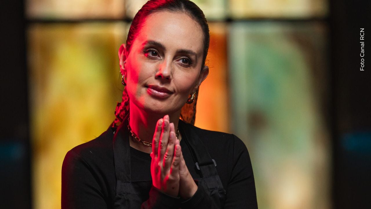 Milena López durante terremoto en Colombia