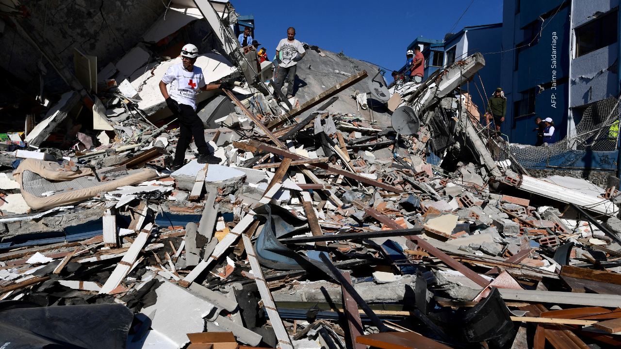 Reconocida modelo mostró cómo se derrumbó su casa tras el terremoto en Colombia: VIDEO