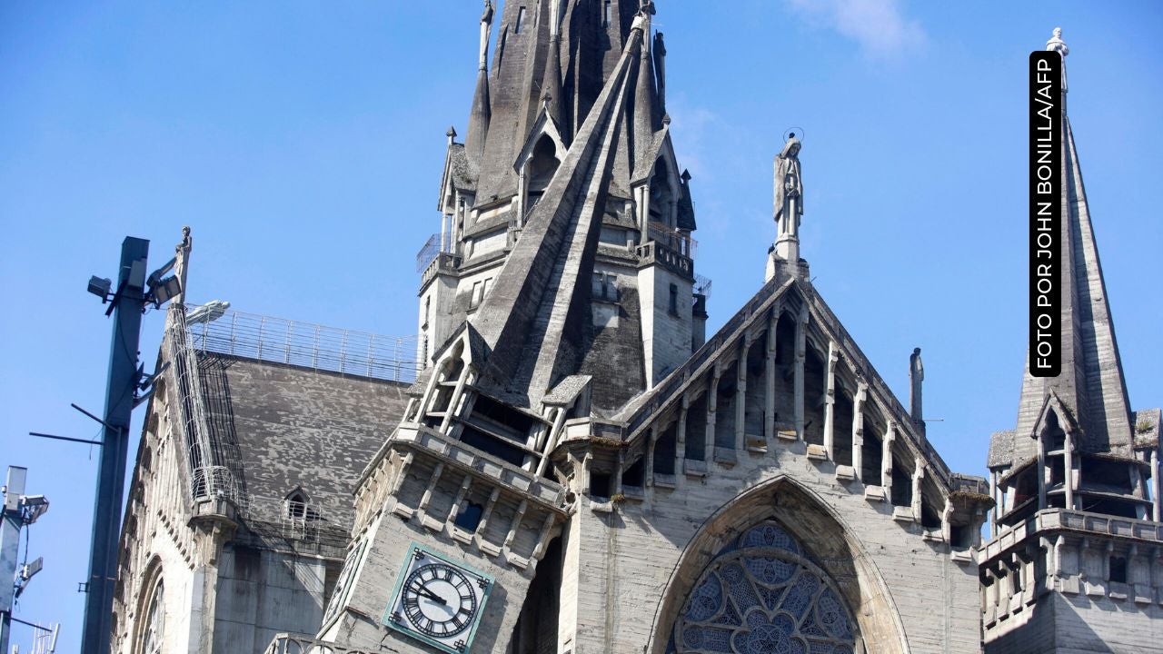 El terremoto afectó la catedral de la ciudad de Manizales