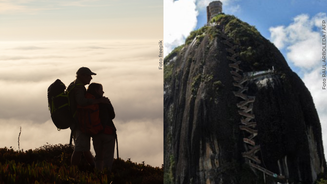 Turistas franceses vivieron el terremoto a 200 metros de altura en la Piedra del Peñol: así fue el momento