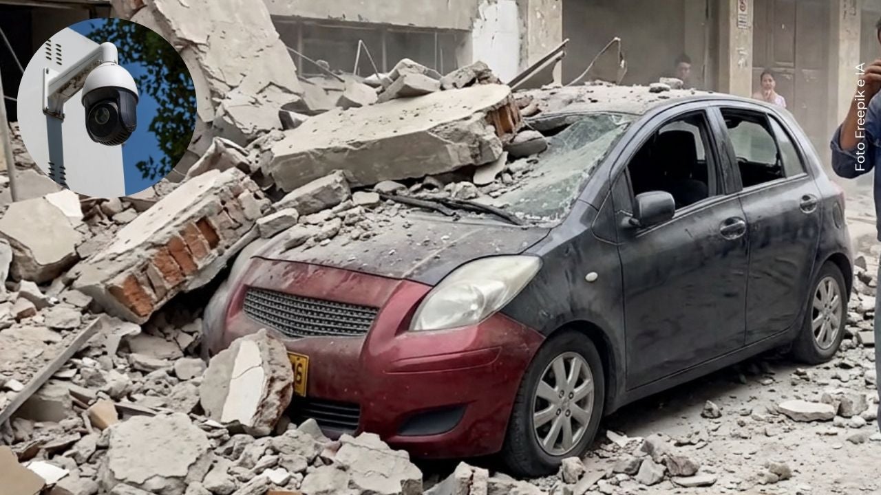 Hombre se salvó de ser aplastado en terremoto en Colombia