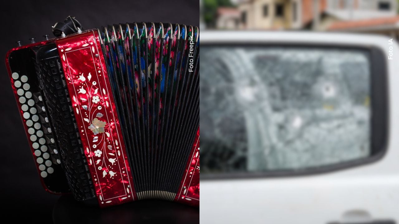 El cantante reveló cómo quedó su camioneta tras los impactos.