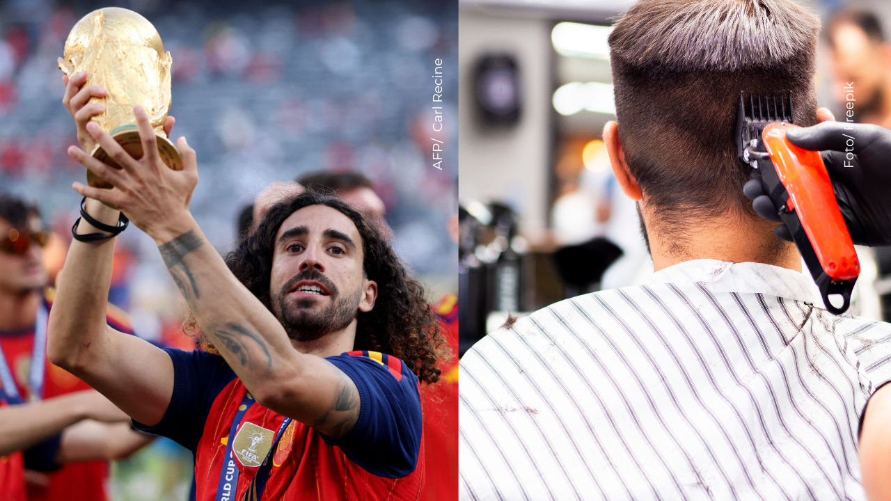 Cucurella dejó atrás su característico cabello y sorprendió con su nuevo look