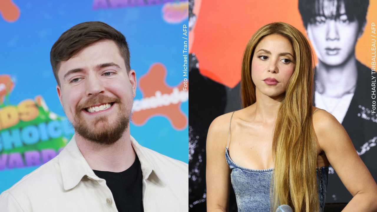 Shakira sorprendió a MrBeast con una petición para Colombia: esto le propuso