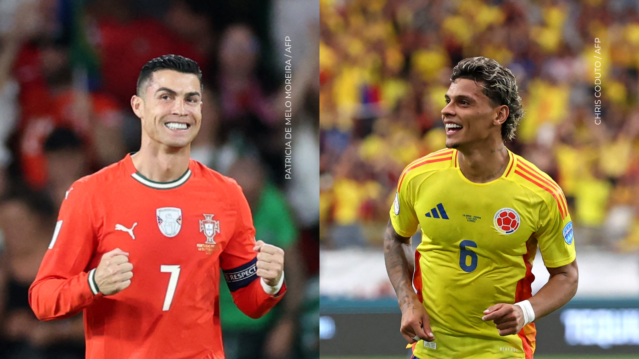 Richard Ríos tuvo especial encuentro con Cristiano Ronaldo