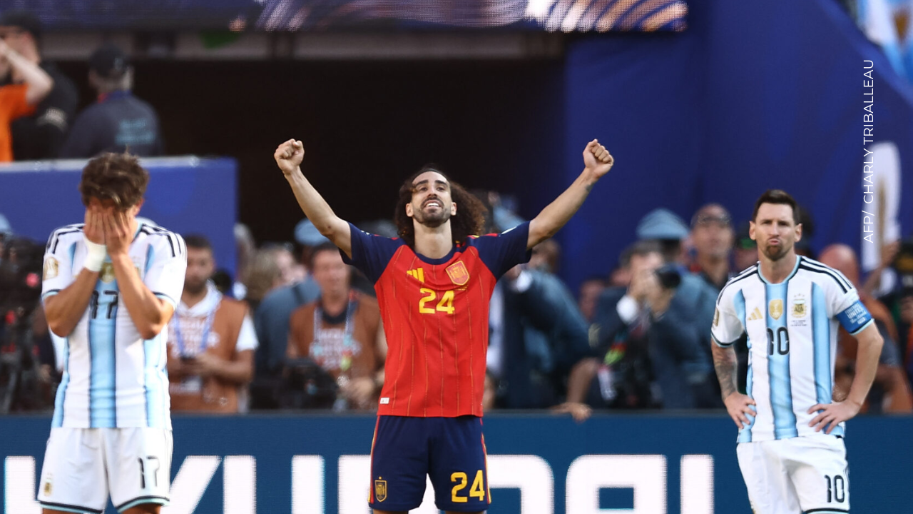 Jude Bellingham y Marc Cucurella se vieron envueltos en un enfrentamiento en pleno partido