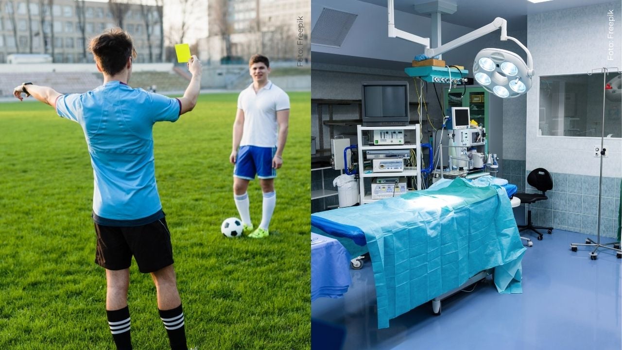 Árbitro de fútbol sufrió graves lesiones tras recibir el impacto de un balón