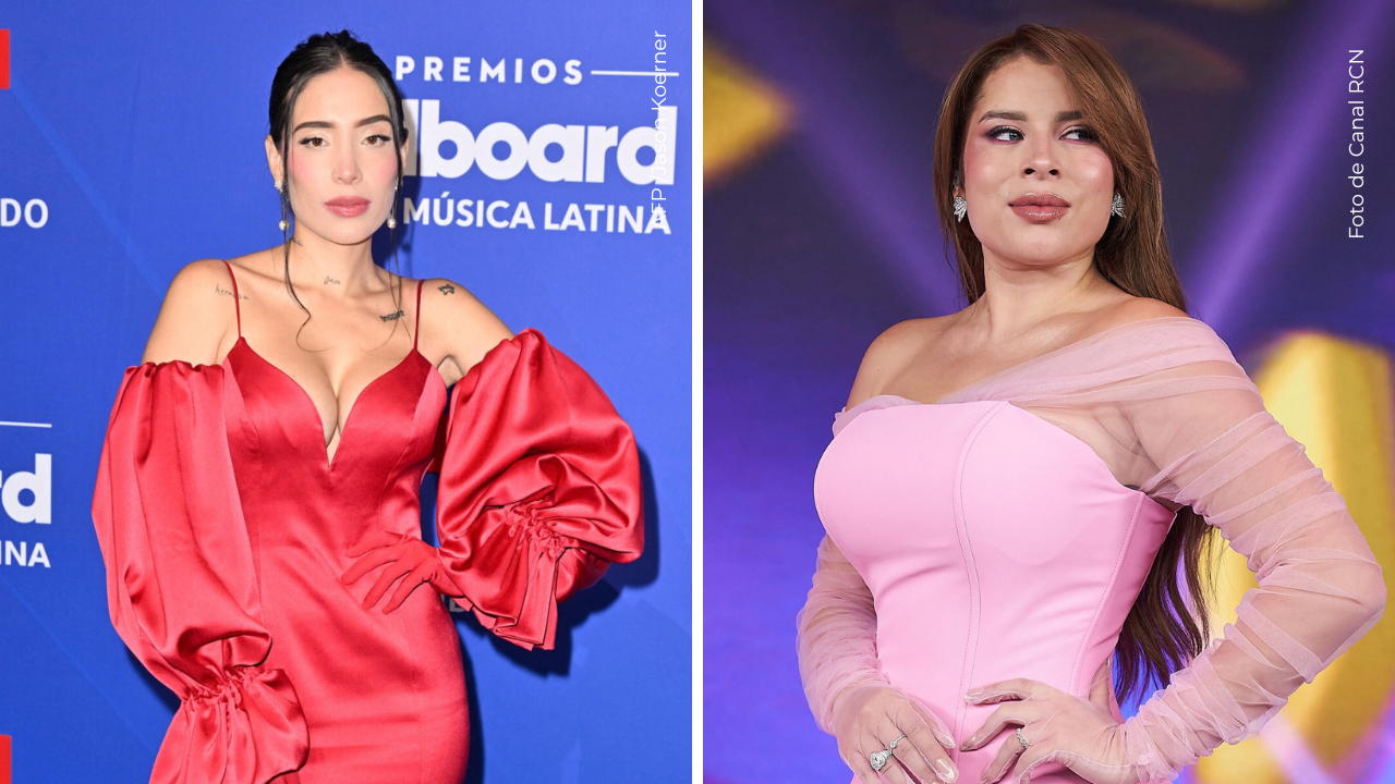 Luisa Fernanda W en la alfombra de los Billboard - Ornella Sierra en La casa de los famosos Colombia.