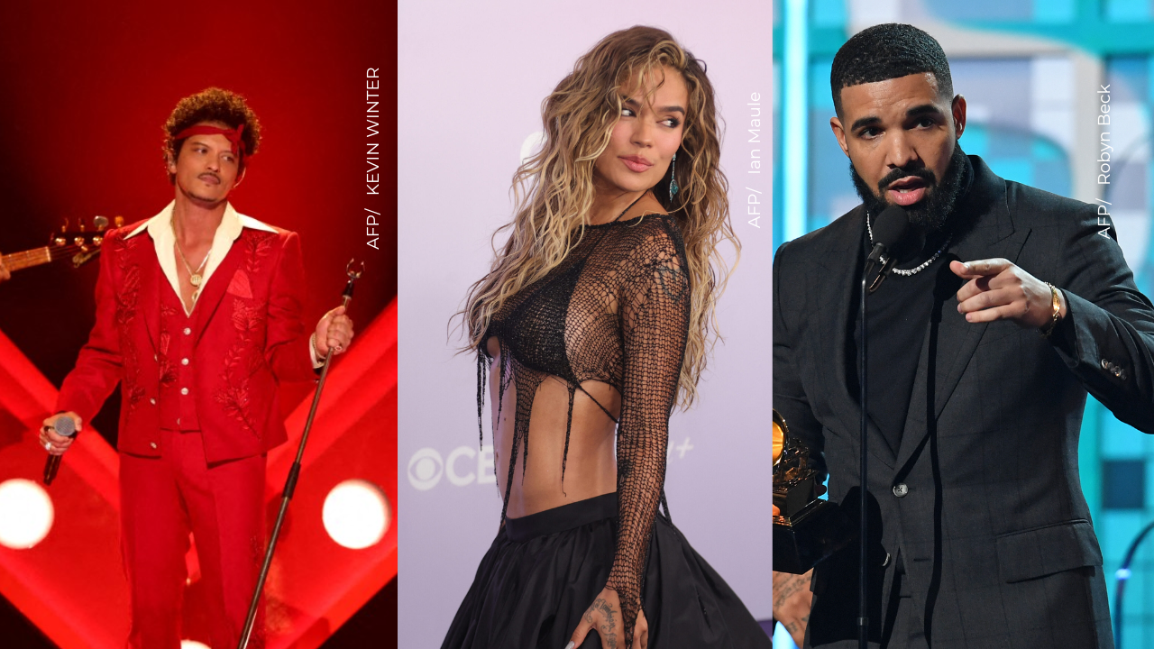 Bruno Mars sorprendió al reclamarle a Drake por bailar con Karol G