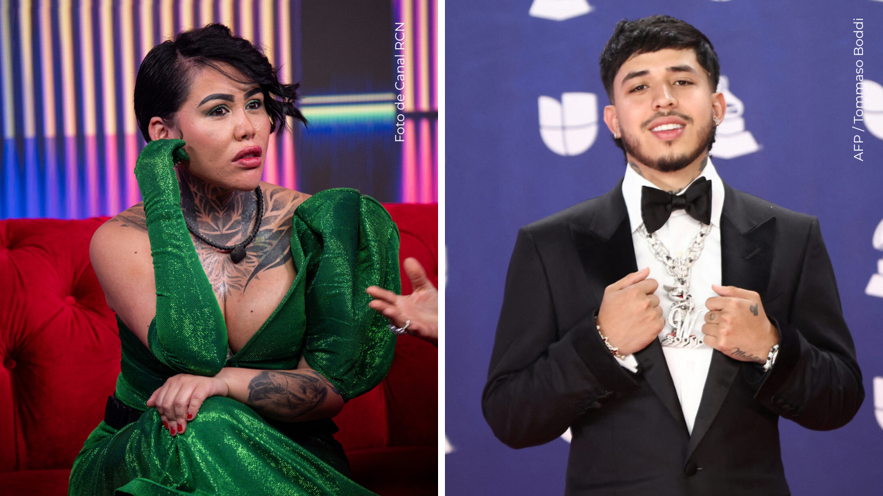 Yina Calderón en La casa de los famosos Colombia - WestCol posando a la cámara en la gala de los Latin Grammy.