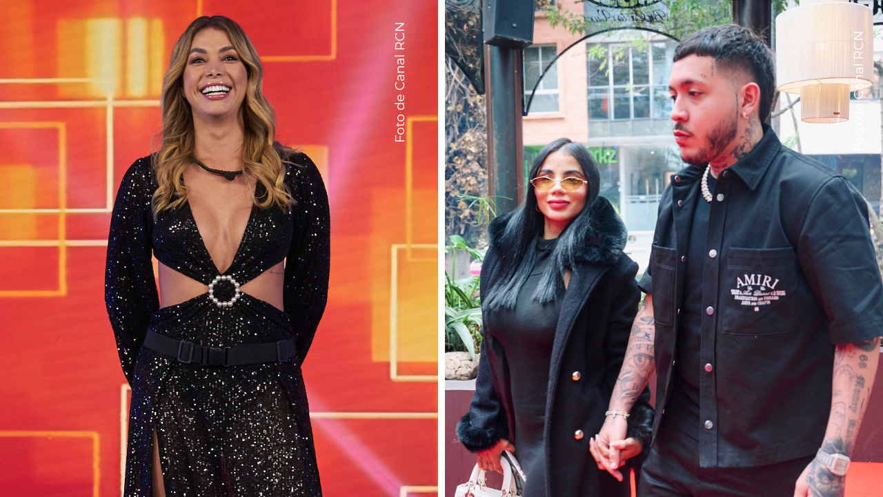 Yaya Muñoz en La casa de los famosos Colombia - Karina y Kris R tomados de la mano.