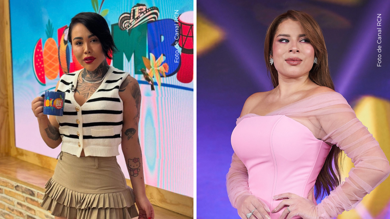 Yina Calderón en Buen día Colombia - Ornella Sierra en La casa de los famosos Colombia.