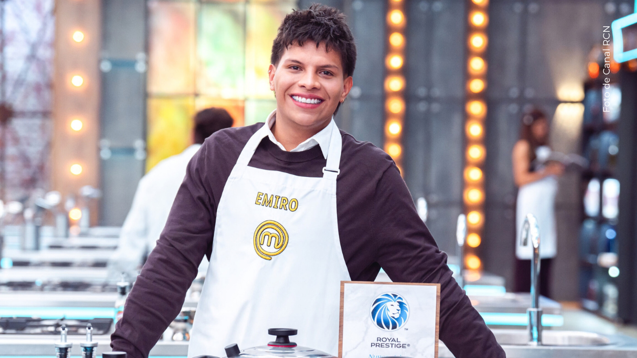 Emiro Navarro en MasterChef Celebrity.