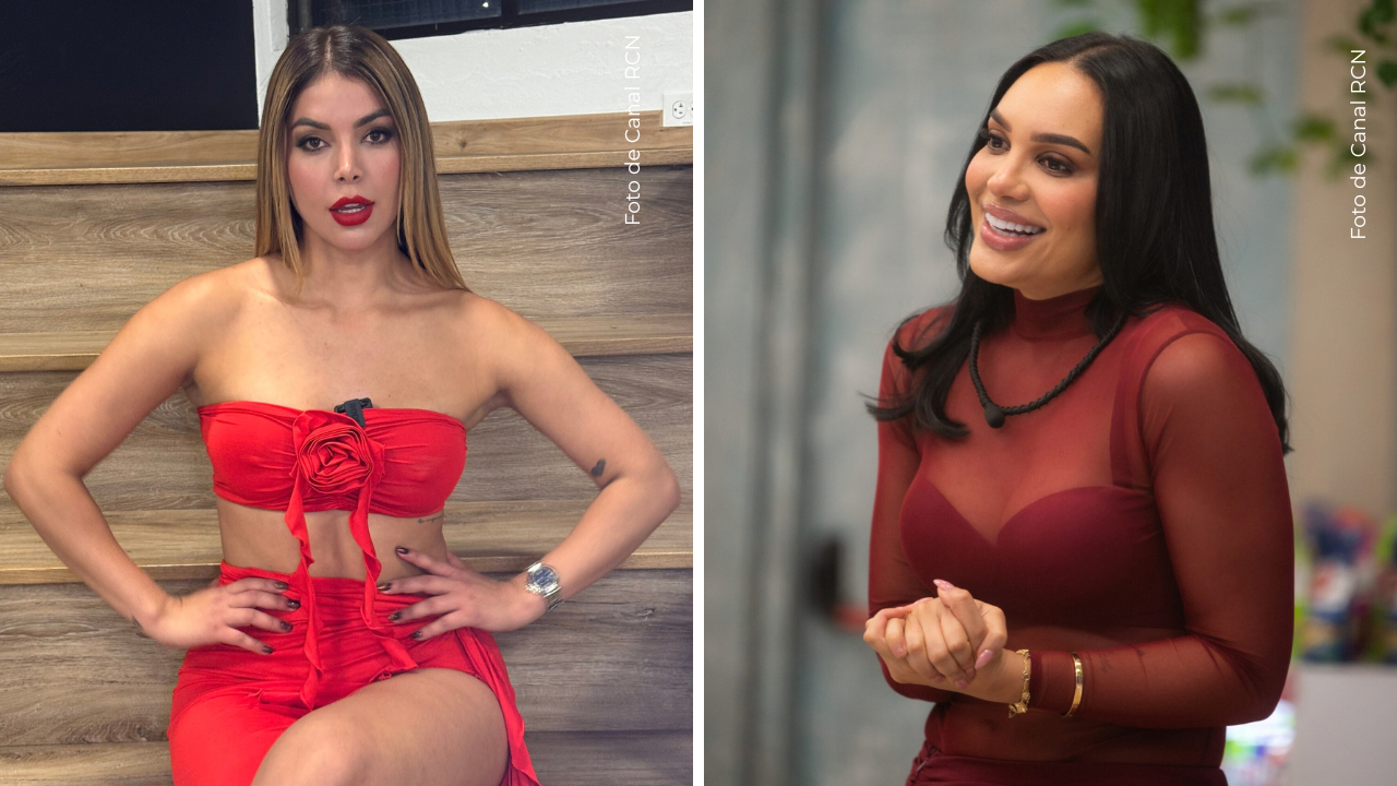 Yaya Muñoz posando a la cámara - Andrea Valdiri en La casa de los famosos Colombia.
