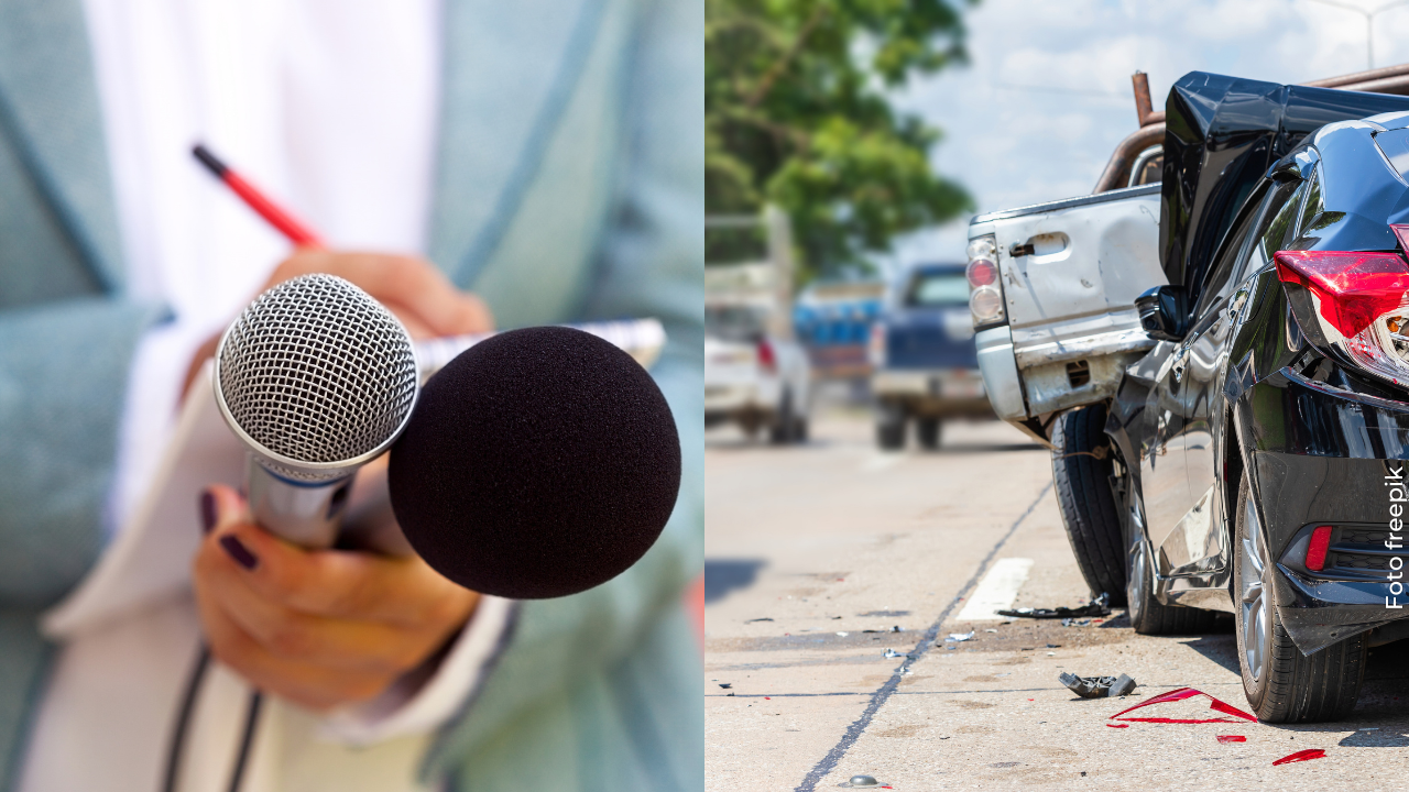 Periodista mexicana sufrió accidente mientras hacía un reportaje en vivo: fue impactada por un carro