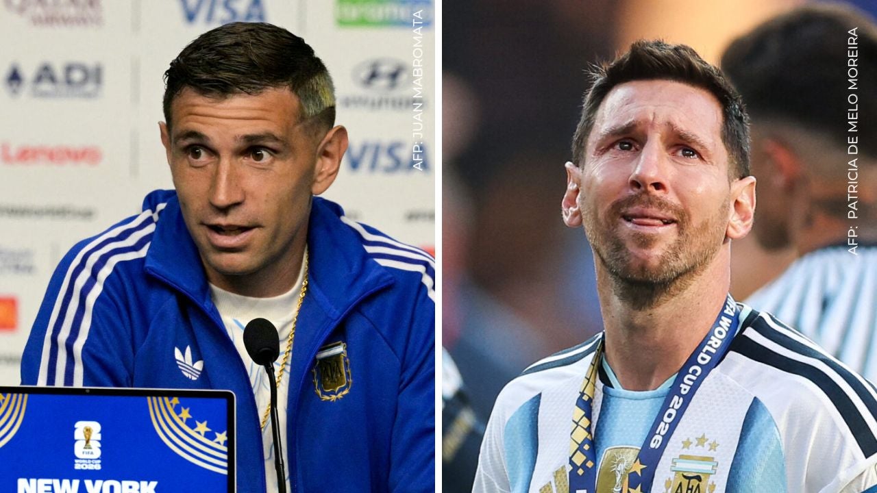 Emiliano Martínez y su corte en honor a Messi