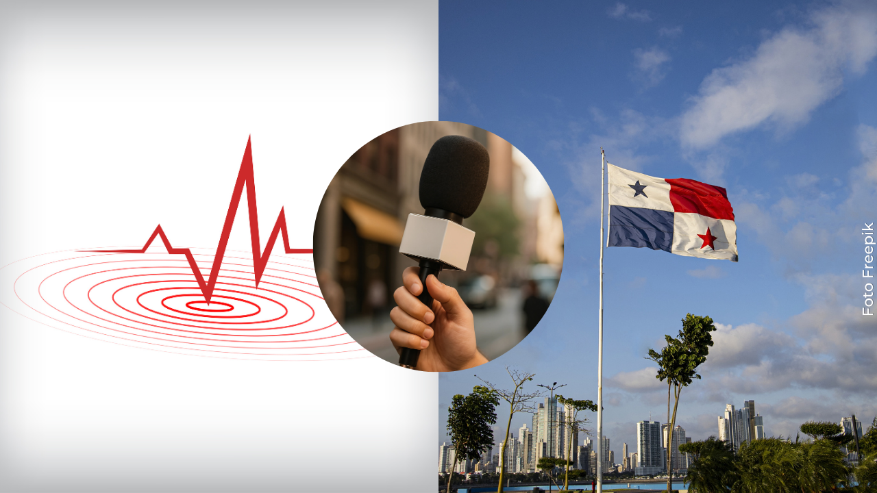 Periodistas salieron corriendo durante un temblor en Panamá: el momento quedó grabado en vivo