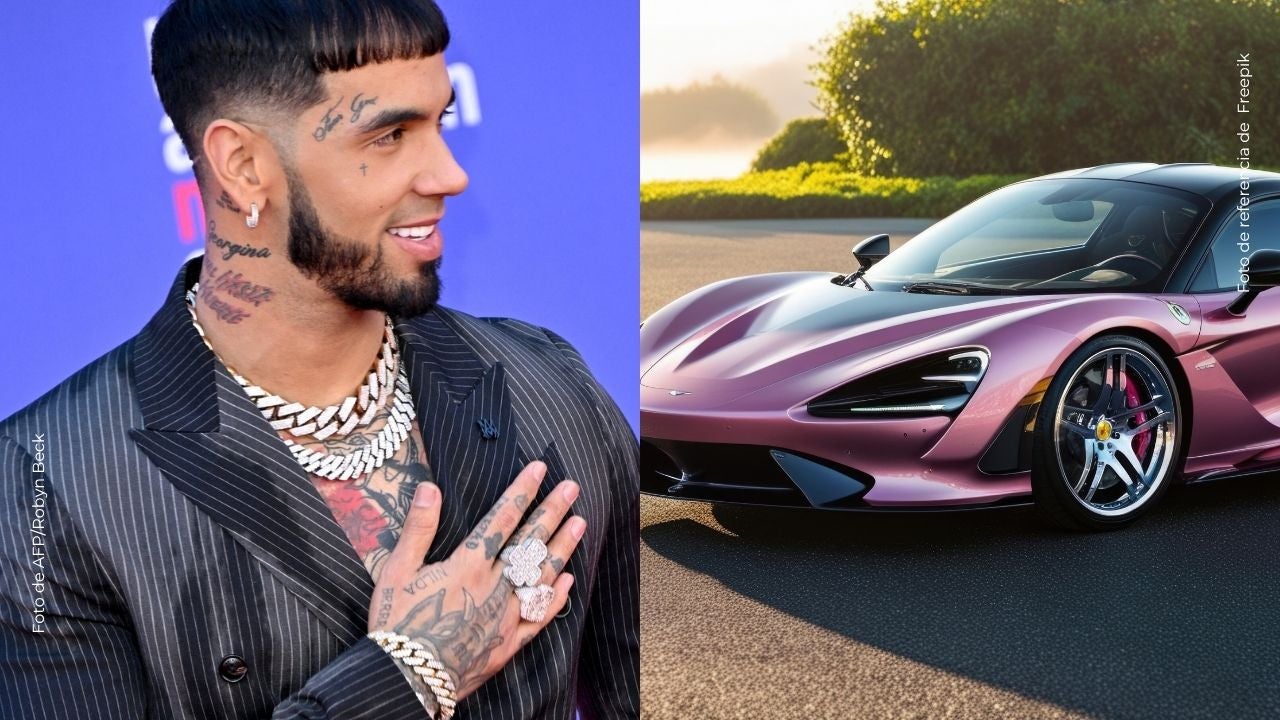 Anuel AA presumió el lujoso carro de su hija Emmaluna: así luce el Lamborghini. (Foto AFP: Robyn Beck)