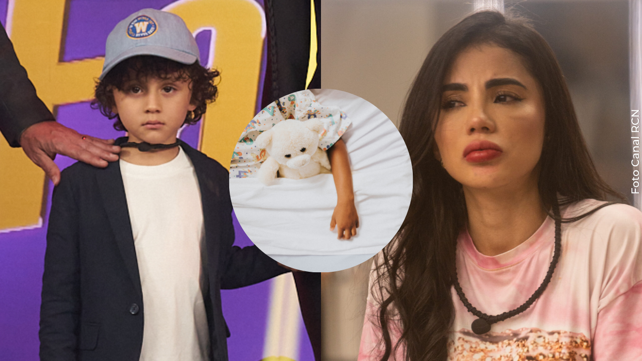 1. Karina García compartió una foto junto a su hijo hospitalizado y le dedicó un tierno mensaje