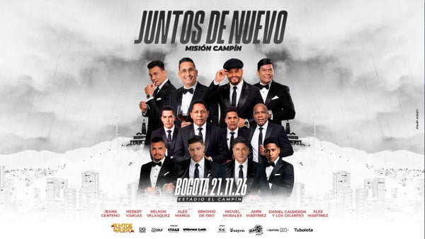 Radio Uno y Megalive llegan con todo al concierto vallenato Juntos de Nuevo – Misión Campín, ¿cuándo?