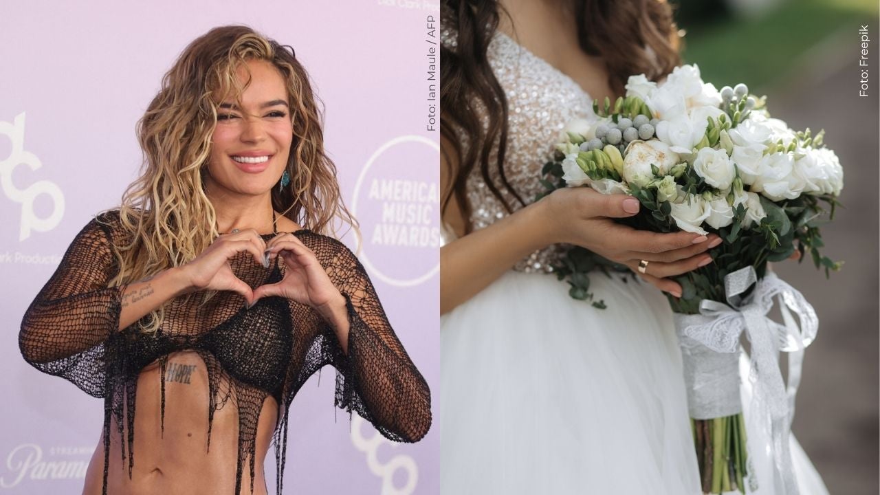 Karol G sorprendió con foto vestida de blanco y desató rumores de matrimonio
