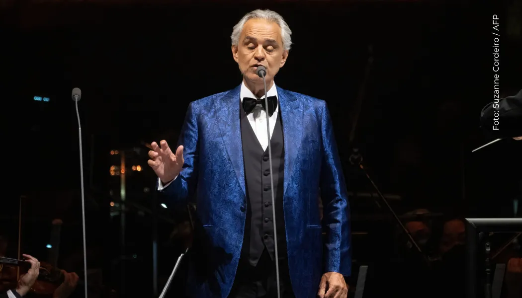 Andrea Bocelli interpretó Nessun dorma durante el sorteo del Mundial 2026 en Washington.
