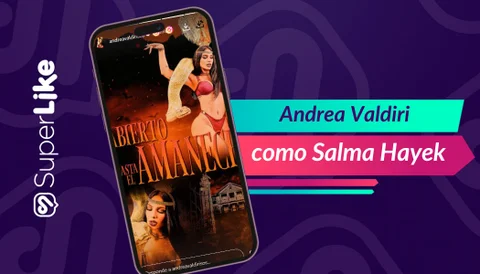 Andrea Valdiri sorprende al recrear disfraz de Salma Hayek con serpiente