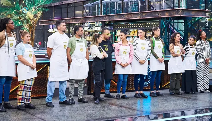 Participantes bailan ballet en MasterChef Celebrity/Canal RCN cocineras bailando bellet en masterchef celebrity