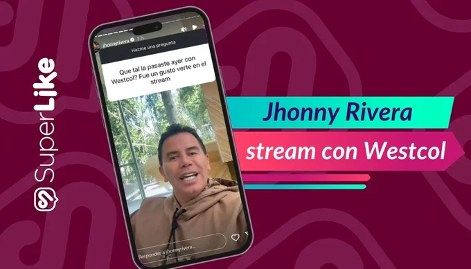Jhonny Rivera revela cómo le fue en la transmisión con Westcol. Jhonny Rivera y Westcol