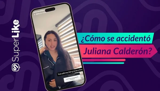 Juliana Calderón reapareció tras sufrir accidente